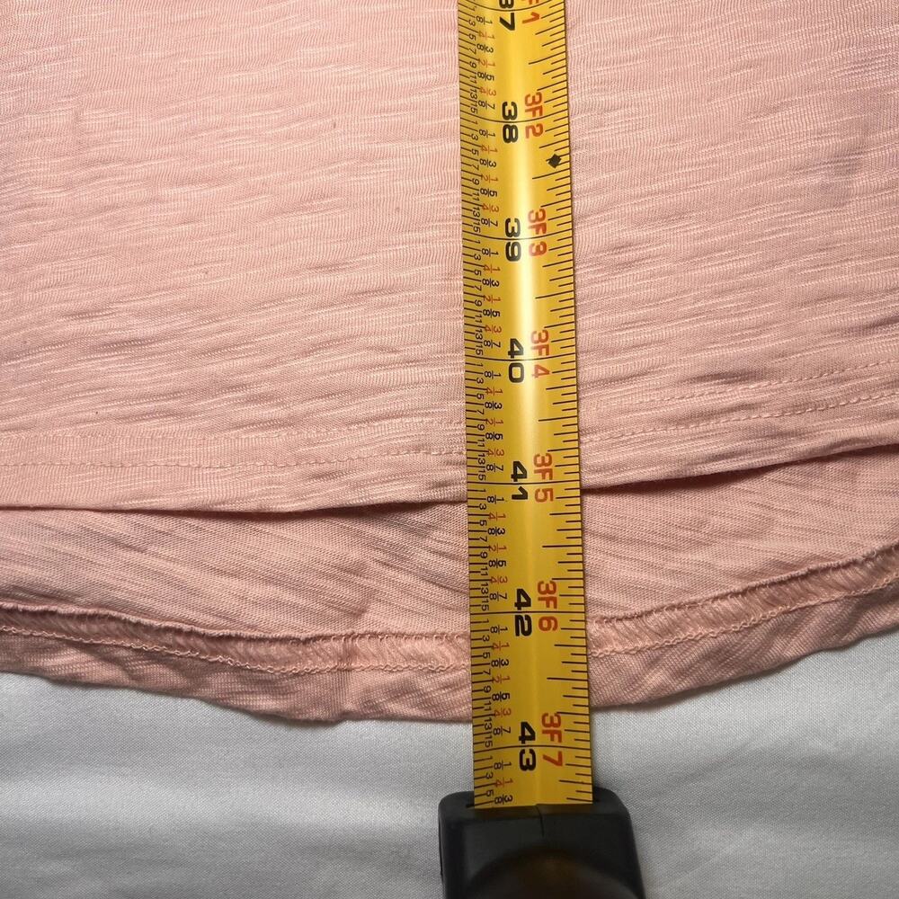 Pact Relaxed Slub Weekend Dress Size M Peach Tie Waist Organic Cotton Minimalist - Picture 4 of 10